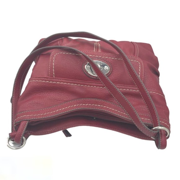BOC BORN CONCEPT BURGUNDY VINYL PURSE - Picture 9 of 15